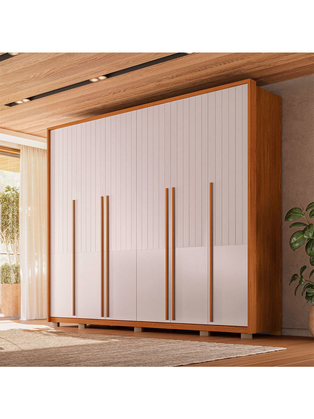 Guarda Roupa Casal Espartacus 6 Portas 6 Gavetas Caemmun