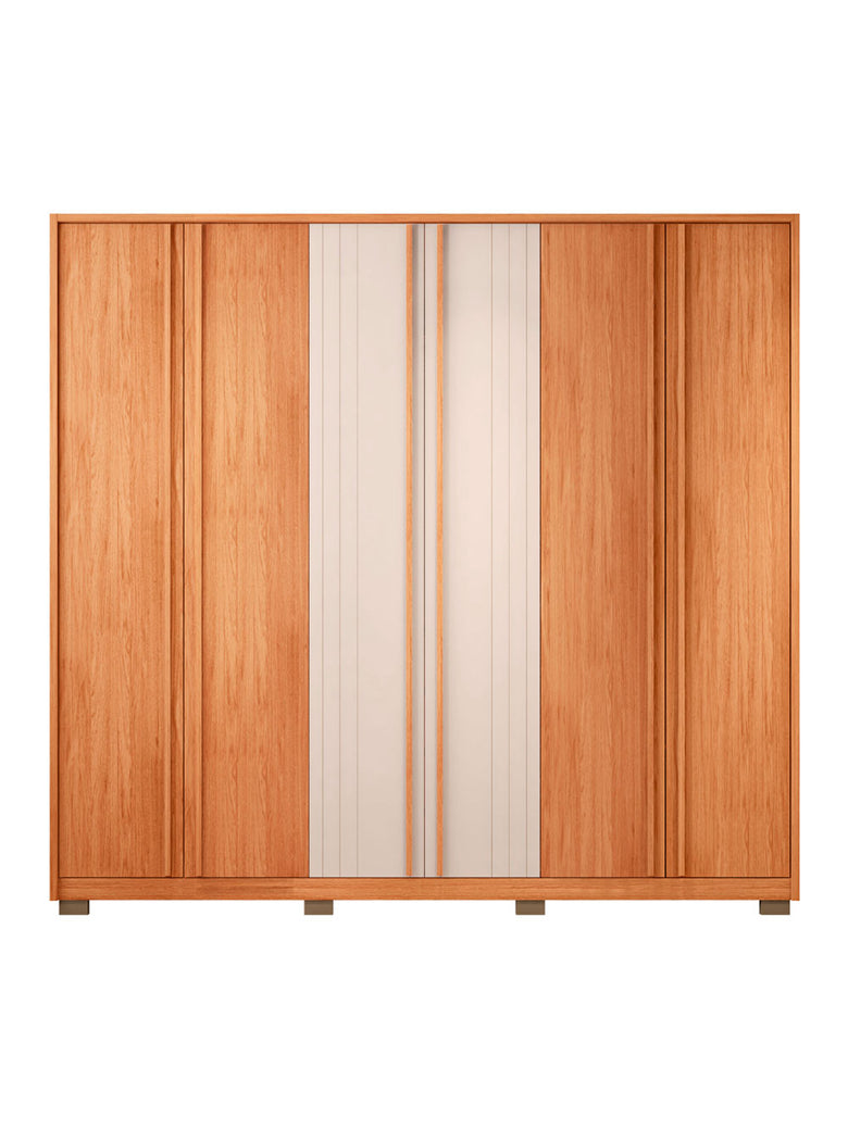 Guarda Roupa Casal Mozart 6 Portas 4 Gavetas Caemmun