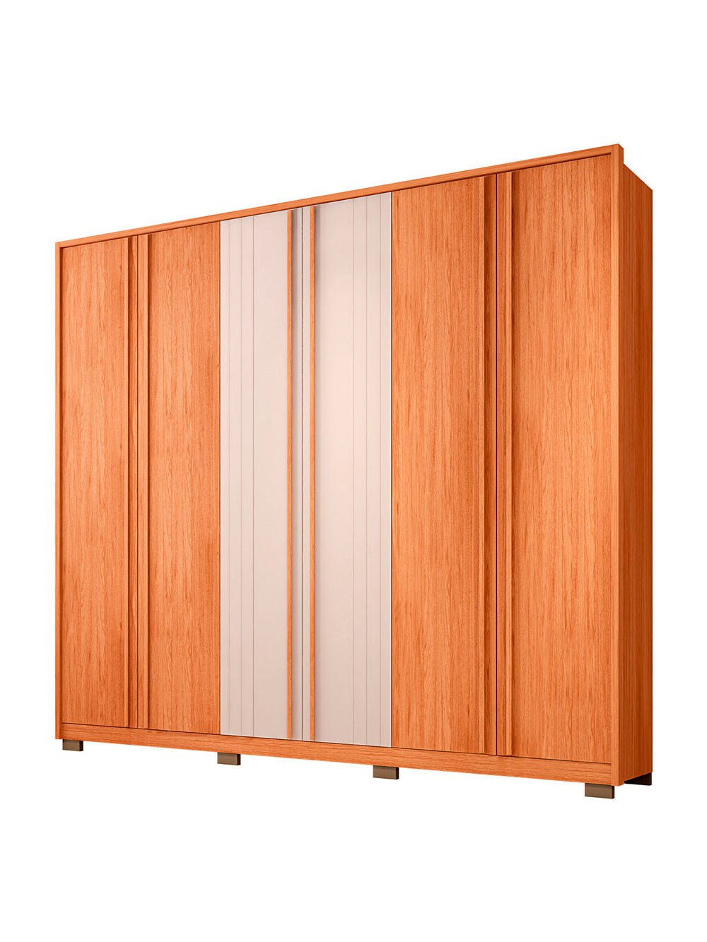 Guarda Roupa Casal Mozart 6 Portas 4 Gavetas Caemmun