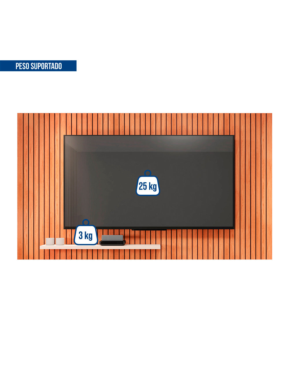 Painel Para TV até 70 Polegadas Aegon Caemmun