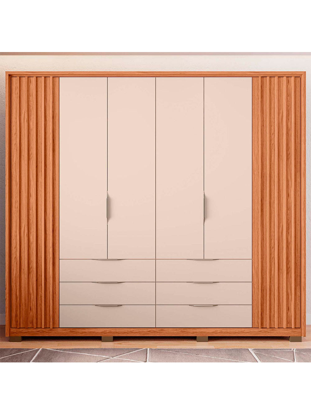 Guarda Roupa Casal Maximus 6 Portas 6 Gavetas Caemmun