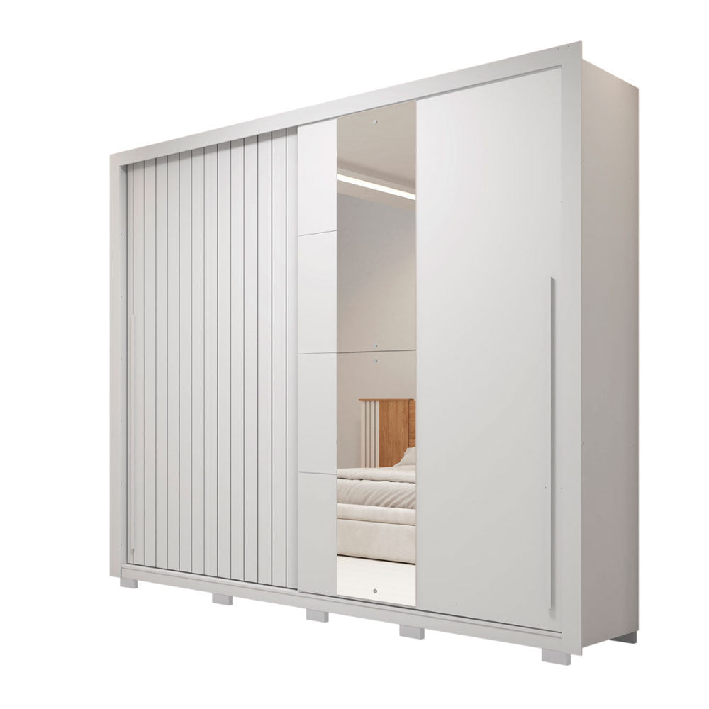 Guarda Roupa Casal Romanus Lux 2 Portas 4 Gavetas com Espelho Caemmun