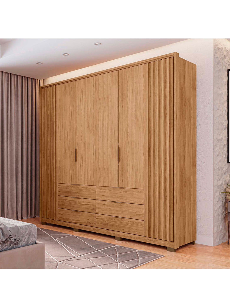 Guarda Roupa Casal Maximus 6 Portas 6 Gavetas Caemmun
