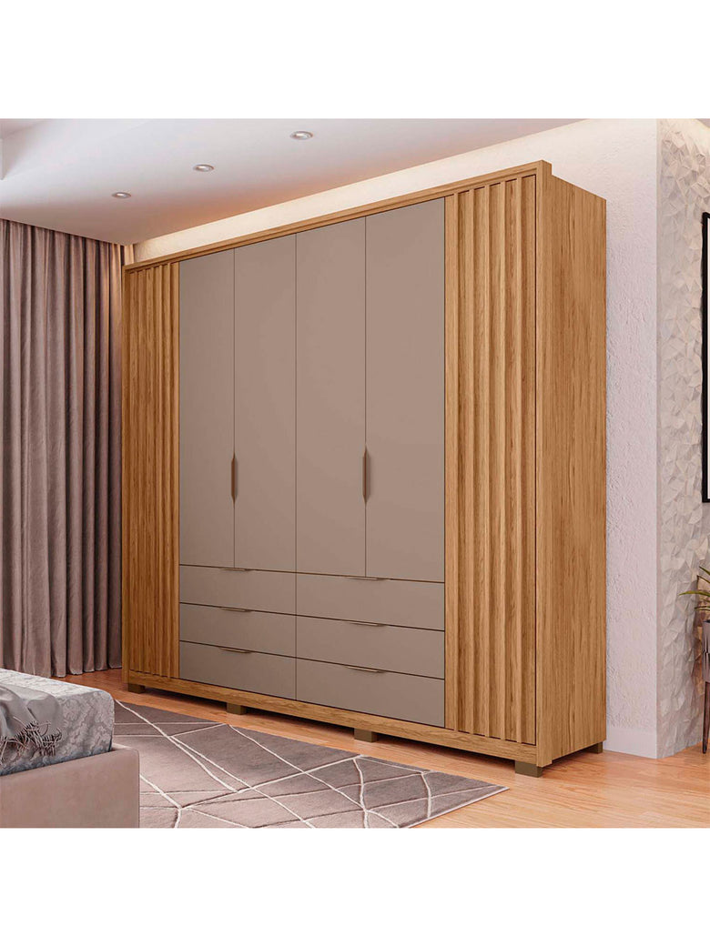 Guarda Roupa Casal Maximus 6 Portas 6 Gavetas Caemmun