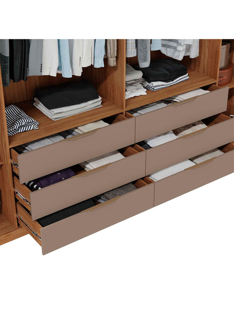 Guarda Roupa Casal Maximus 6 Portas 6 Gavetas Caemmun