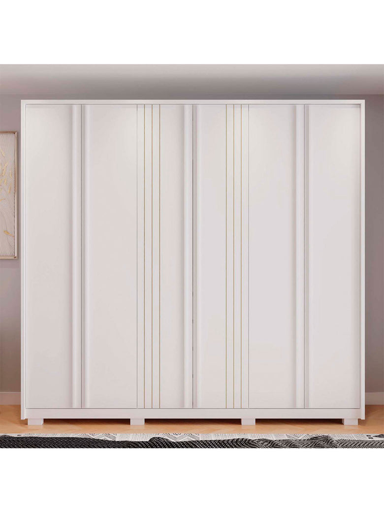Guarda Roupa Casal Mozart 6 Portas 4 Gavetas Caemmun