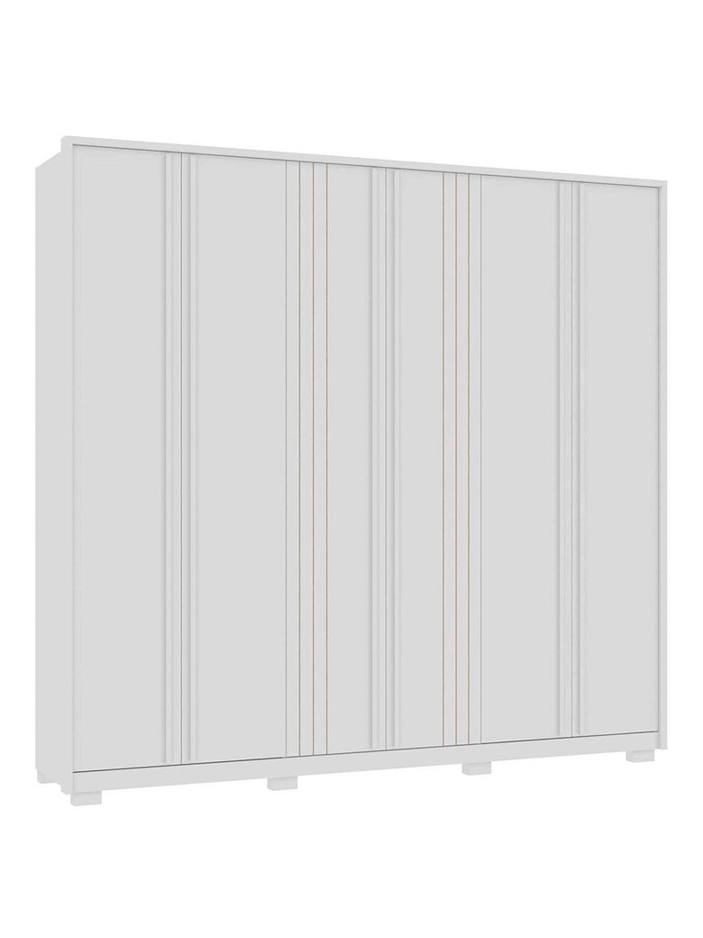 Guarda Roupa Casal Mozart 6 Portas 4 Gavetas Caemmun
