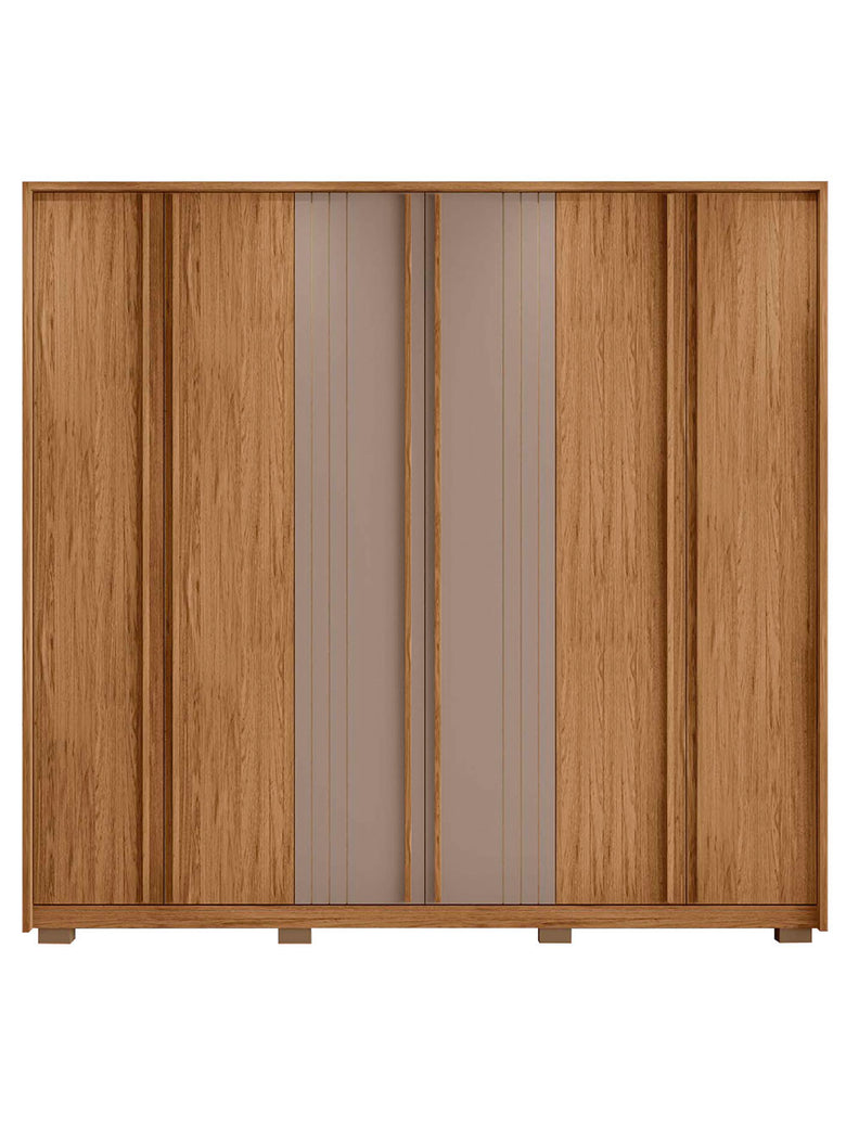 Guarda Roupa Casal Mozart 6 Portas 4 Gavetas Caemmun