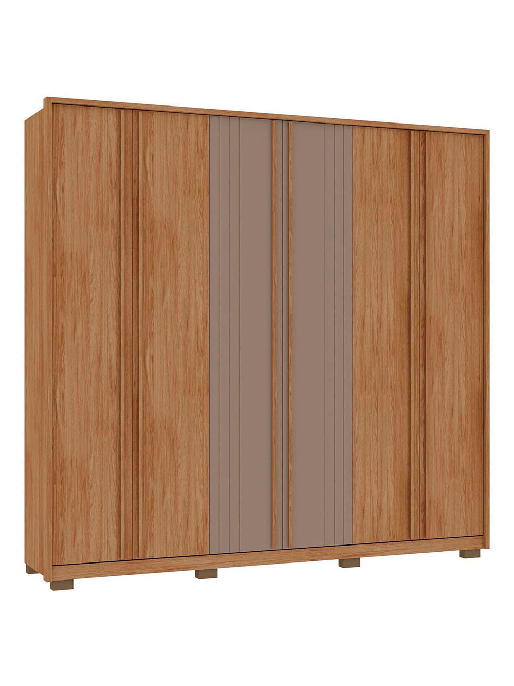 Guarda Roupa Casal Mozart 6 Portas 4 Gavetas Caemmun