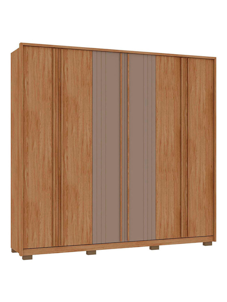 Guarda Roupa Casal Mozart 6 Portas 4 Gavetas Caemmun
