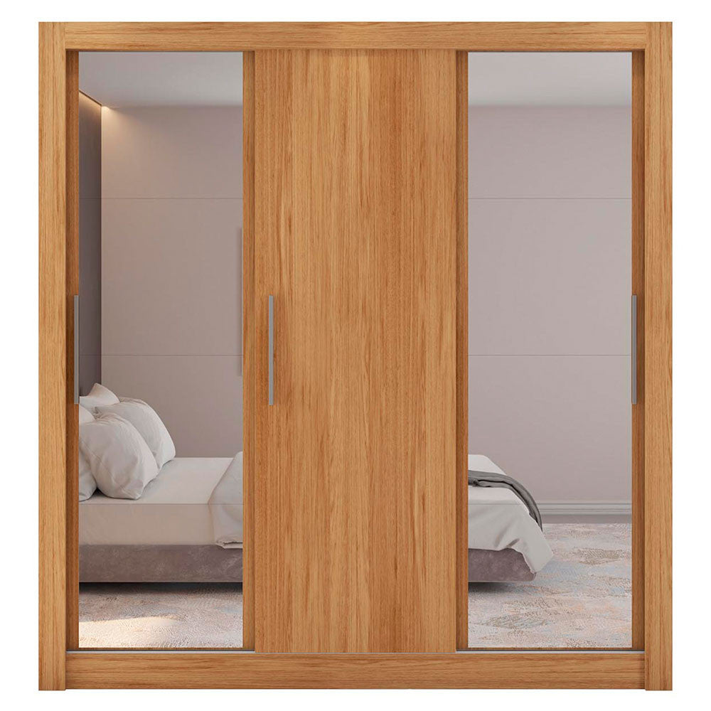 Guarda Roupa com Espelhos 3 Portas 2 Gavetas Santiago Caemmun