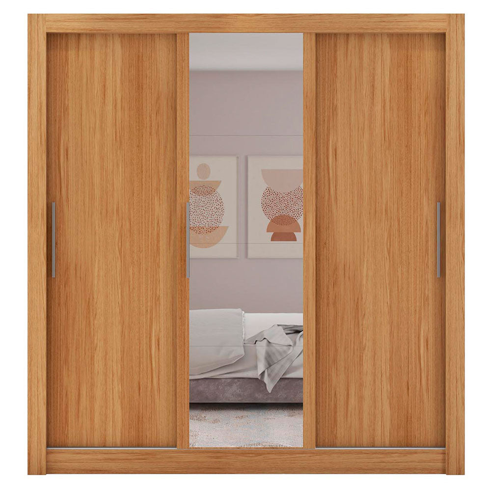 Guarda Roupa com Espelhos 3 Portas 2 Gavetas Santiago Caemmun