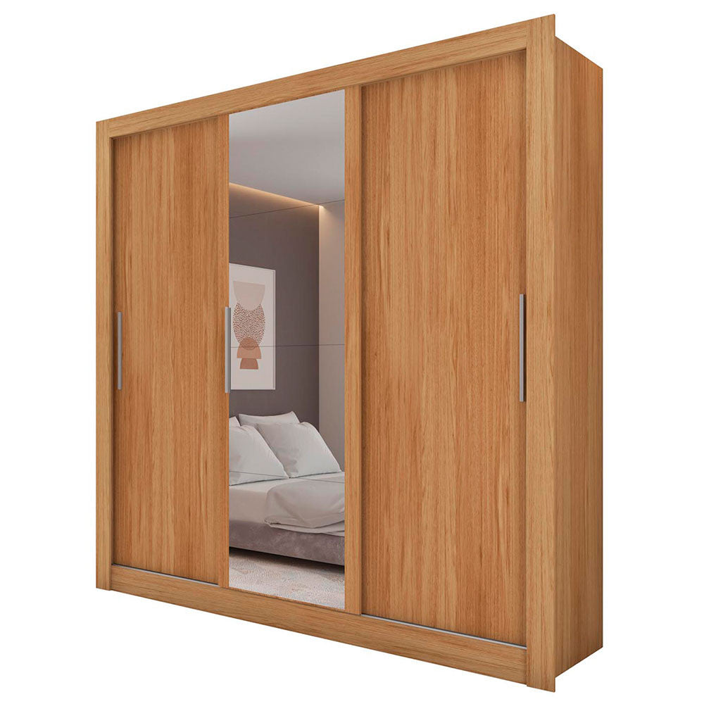 Guarda Roupa com Espelhos 3 Portas 2 Gavetas Santiago Caemmun