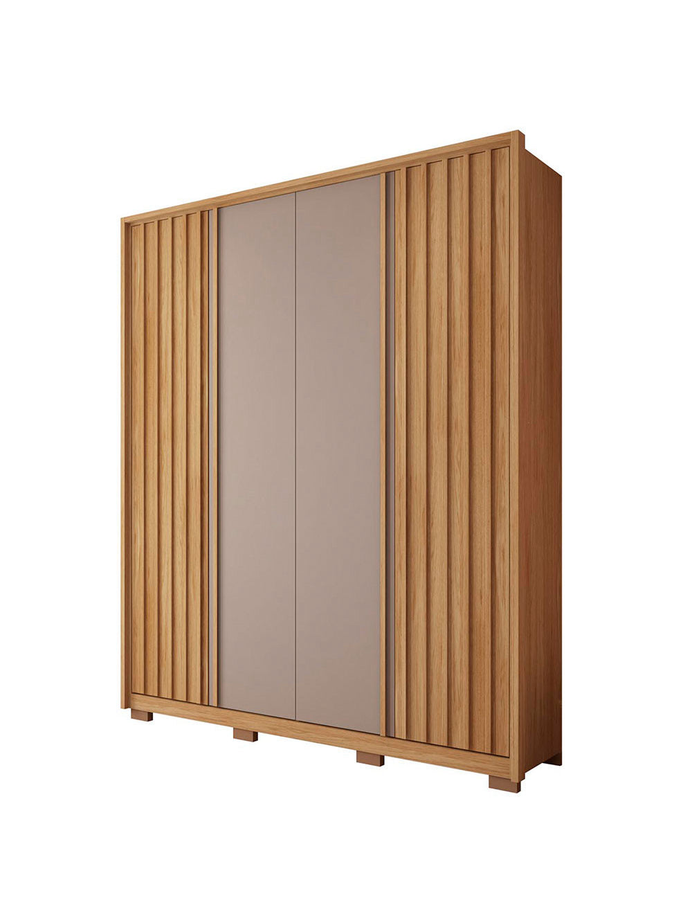 Guarda Roupa Solteiro Apollo 4 Portas 3 Gavetas Caemmun