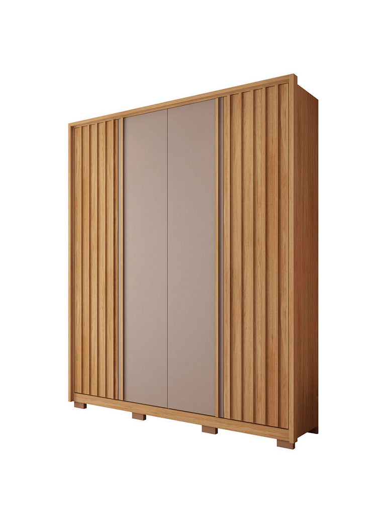 Guarda Roupa Solteiro Apollo 4 Portas 3 Gavetas Caemmun