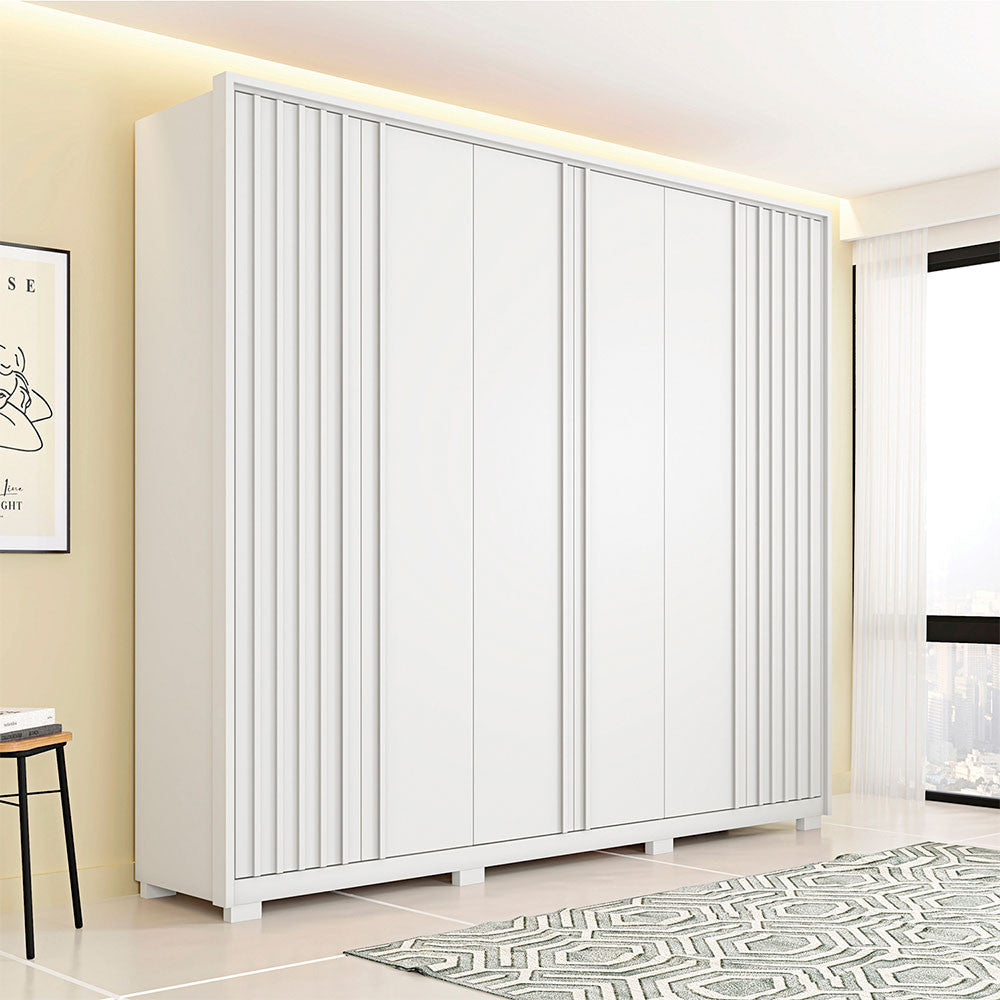 Guarda Roupa Casal Apollo 6 Portas 4 Gavetas Caemmun