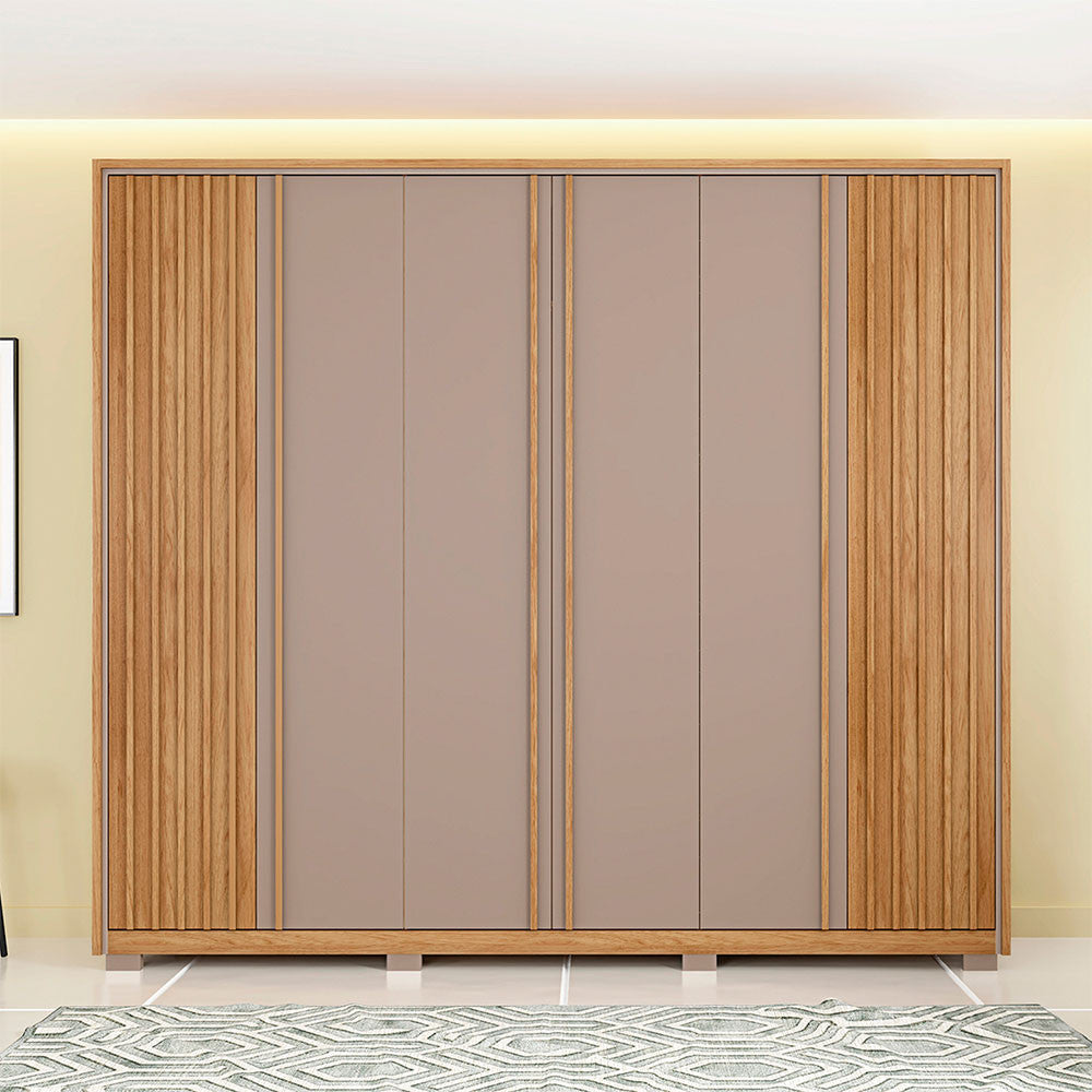 Guarda Roupa Casal Apollo 6 Portas 4 Gavetas Caemmun