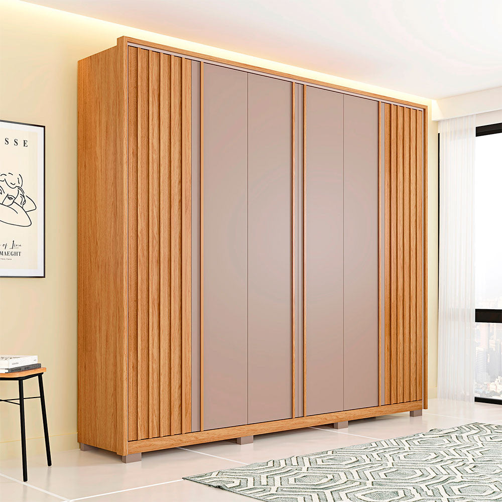 Guarda Roupa Casal Apollo 6 Portas 4 Gavetas Caemmun