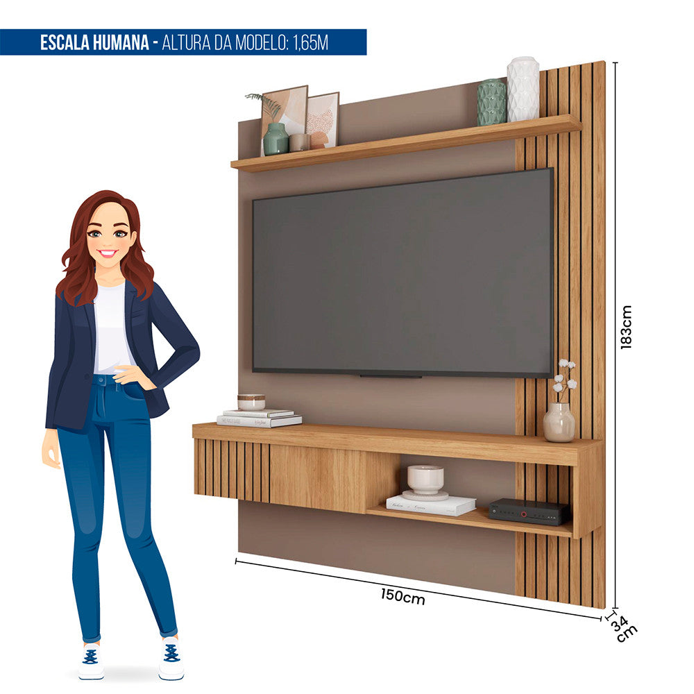 Painel para Tv até 65 Polegadas Jade 1.5 Caemmun
