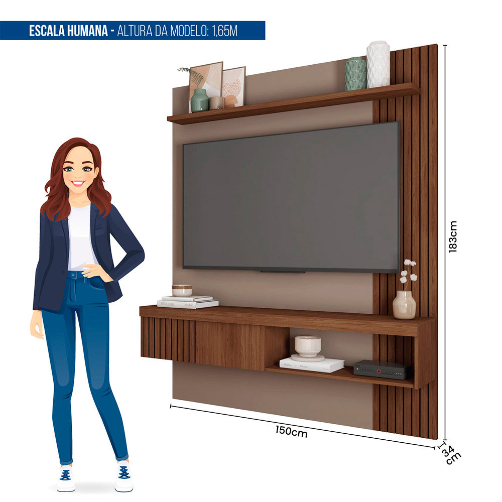Painel para Tv até 65 Polegadas Jade 1.5 Caemmun