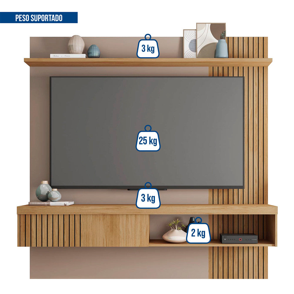 Painel para Tv até 65 Polegadas Jade 1.8 Caemmun