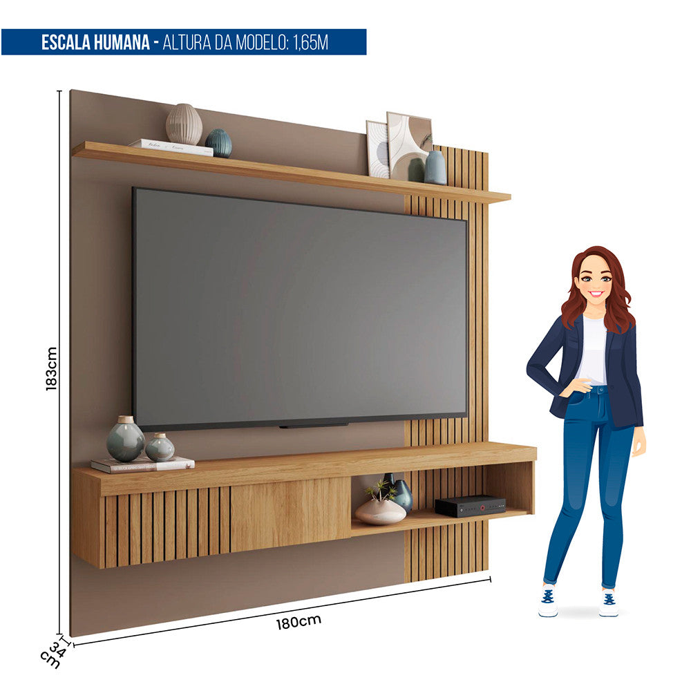 Painel para Tv até 65 Polegadas Jade 1.8 Caemmun