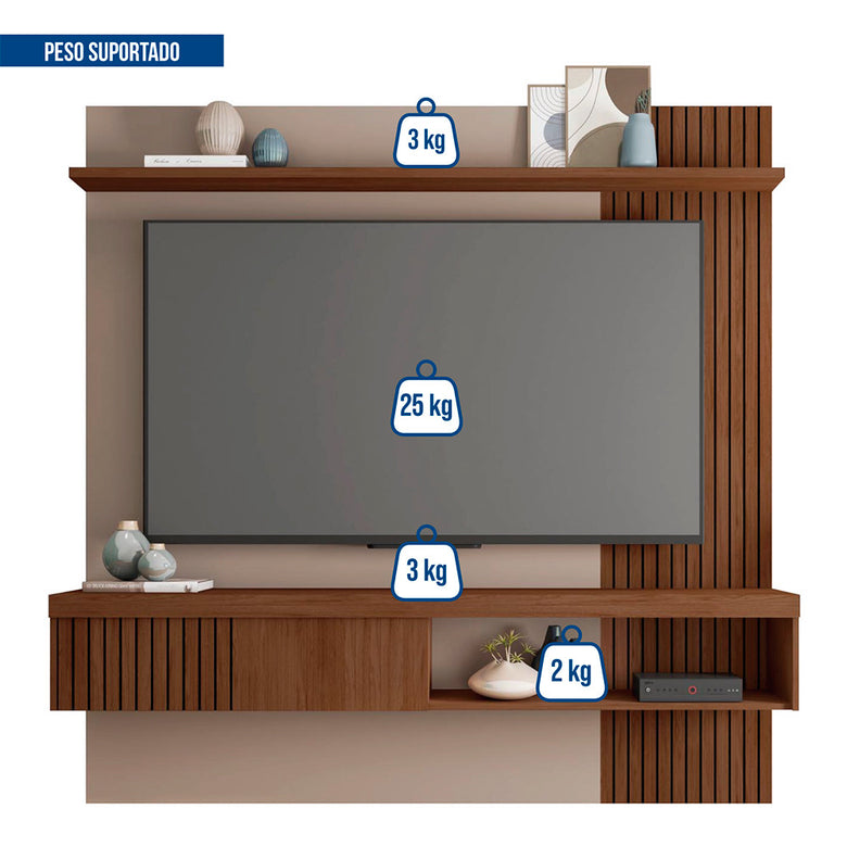 Painel para Tv até 65 Polegadas Jade 1.8 Caemmun