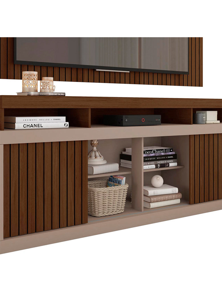 Rack com Painel para TV até 60 Polegadas New Oscar Caemmun