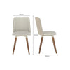 Conjunto Mesa de Jantar 1,15m com Vidro Bennet com 4 Cadeiras Dakota