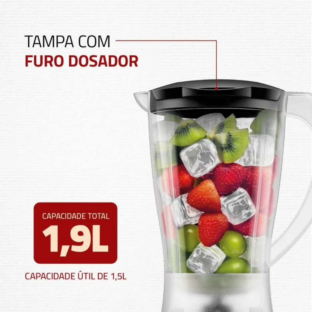 Liquidificador Mondial Easy Power L-550 2 Velocidades 550W