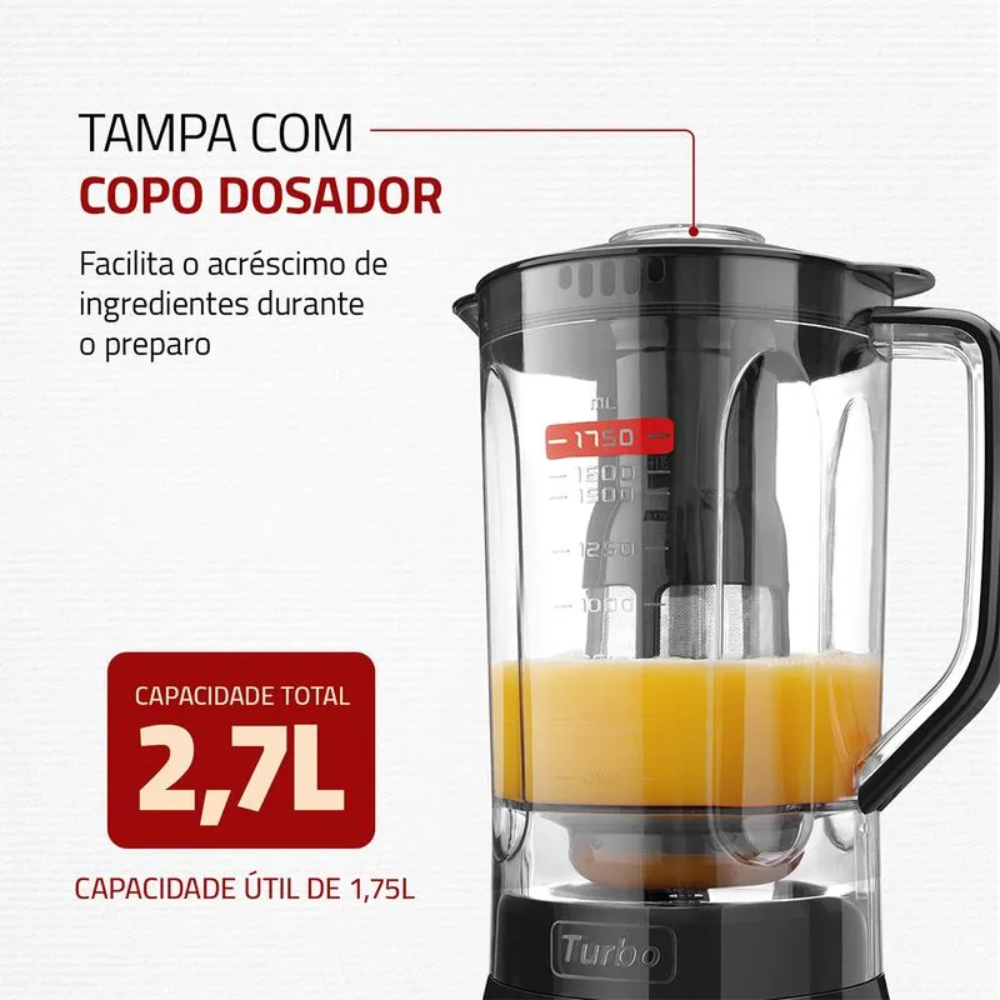 Liquidificador Mondial L-900-FB 5 Velocidades 900W
