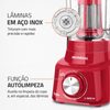 Liquidificador Mondial Turbo L-900 FR Copo Com Filtro 05 Velocidades 900W