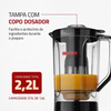Liquidificador Mondial Turbo Power L-99-FB 3 Velocidades 550W