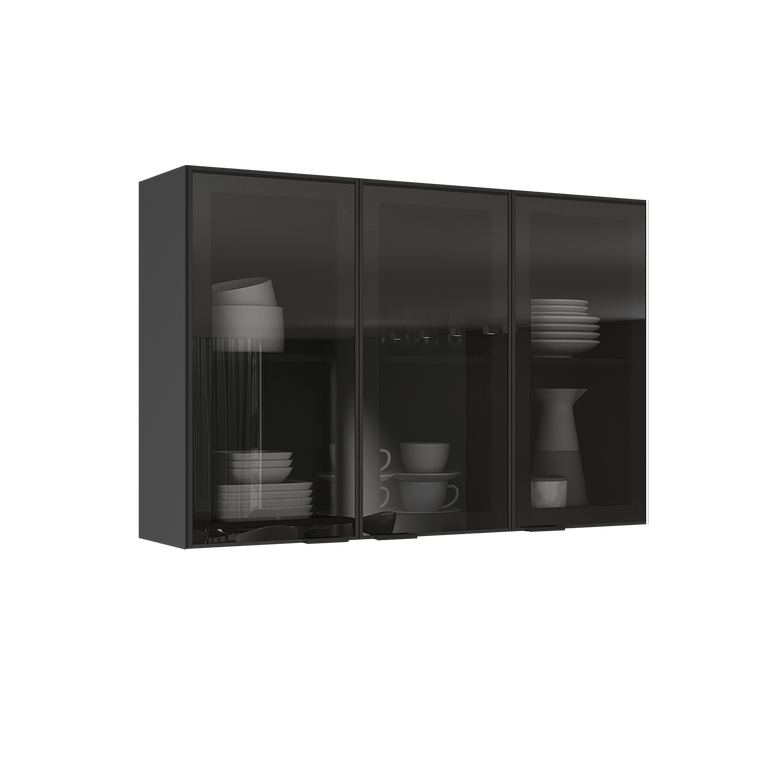 Armário aéreo 120cm 3 Portas Lúmina Itatiaia