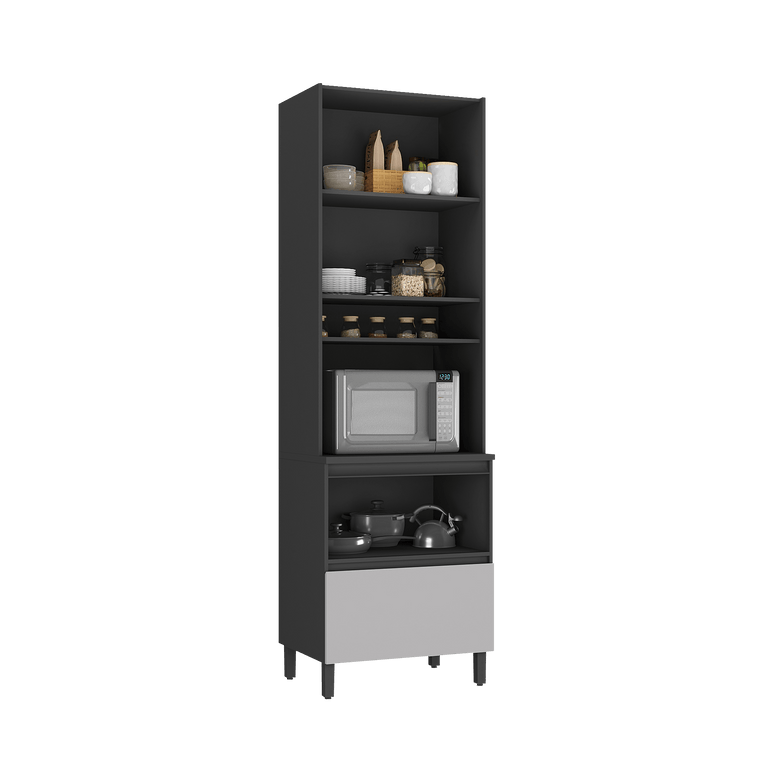 Paneleiro 70 cm 2 Portas 1 Gaveta Lumina Itatiaia