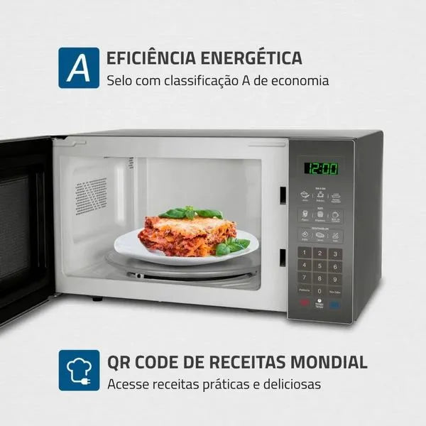 Micro-ondas Espelhado 34L MO-02-34-E Mondial