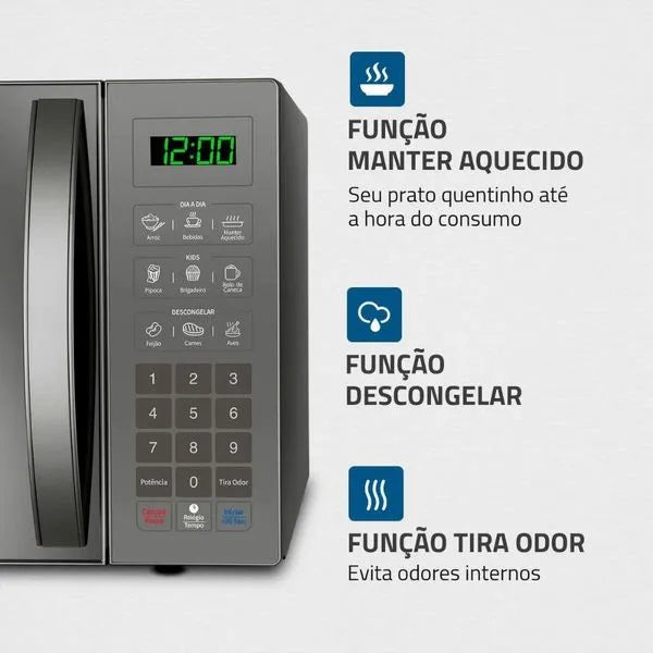 Micro-ondas Espelhado 34L MO-02-34-E Mondial