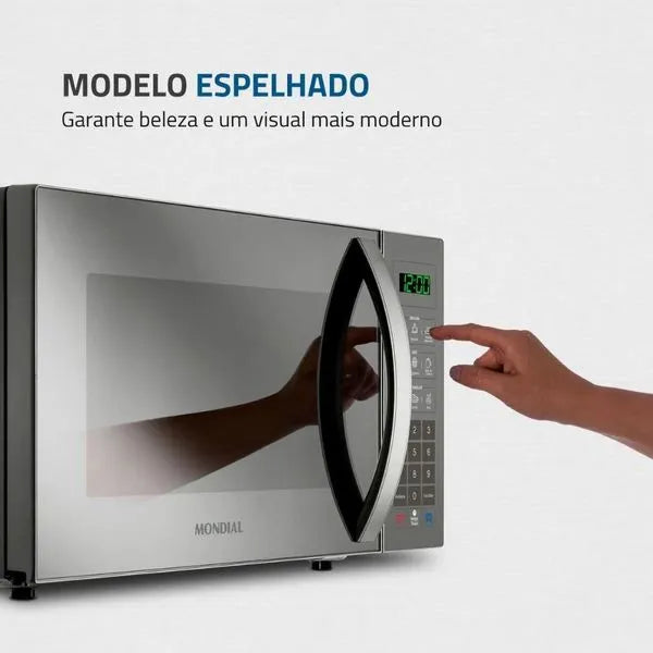 Micro-ondas Espelhado 34L MO-02-34-E Mondial