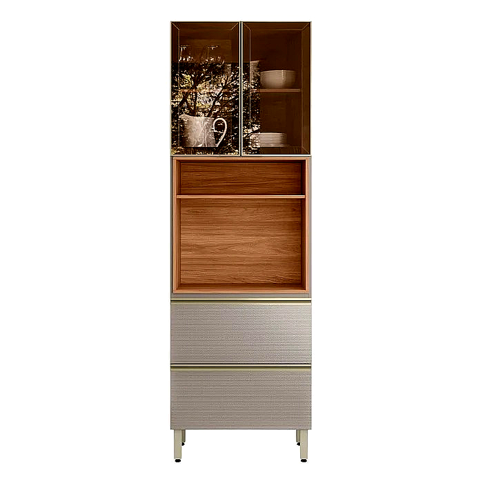 Paneleiro 70cm 2 Portas 2 Gavetas Proença Demóbile