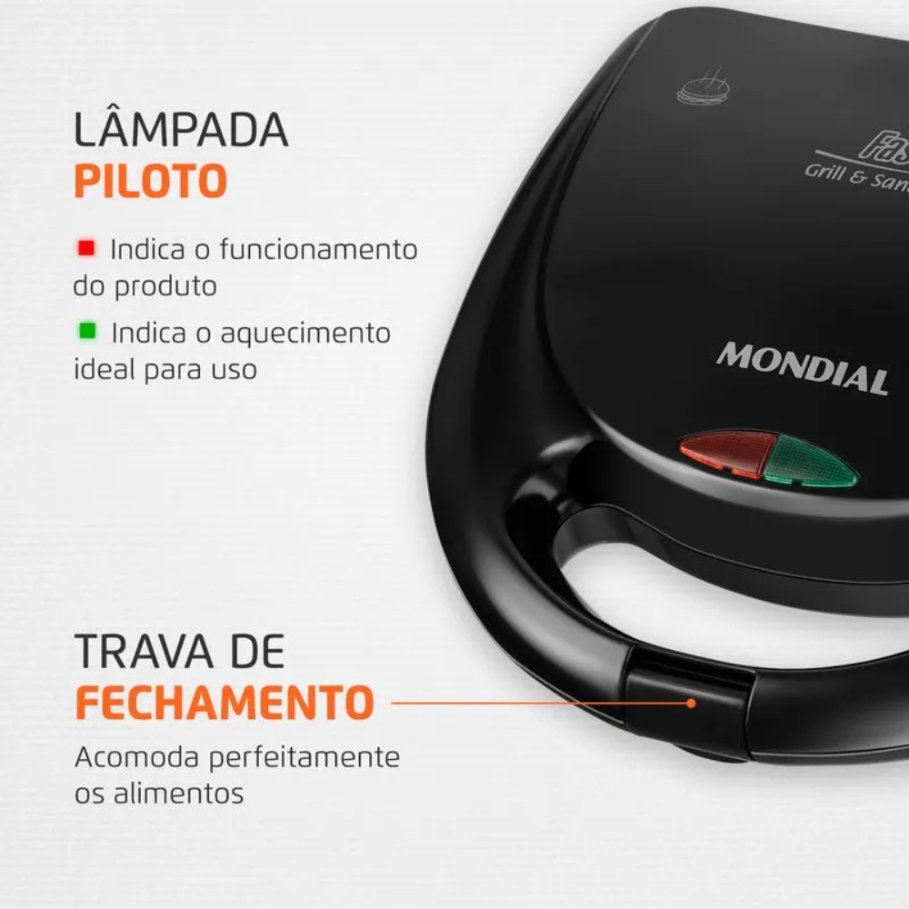 Sanduicheira/Grill Mondial Ultra S-13 750W