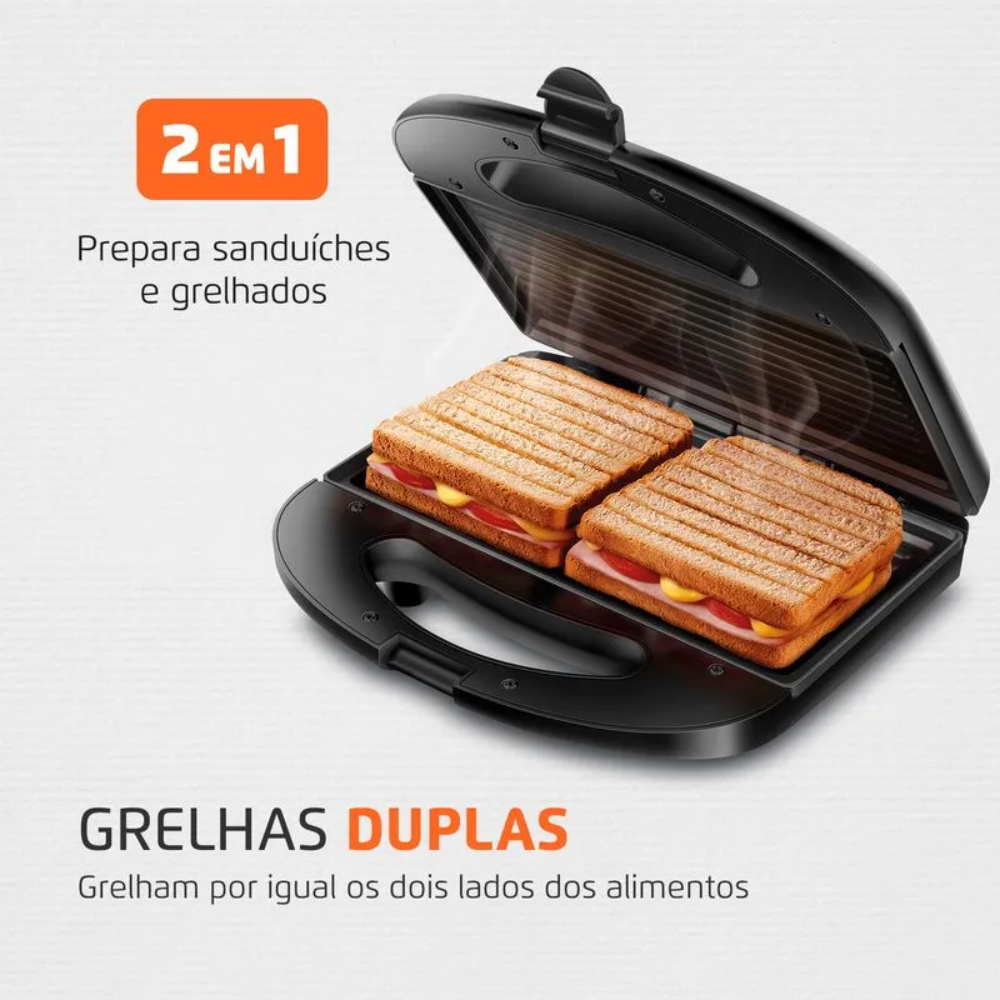 Sanduicheira/Grill Mondial S-20 750W