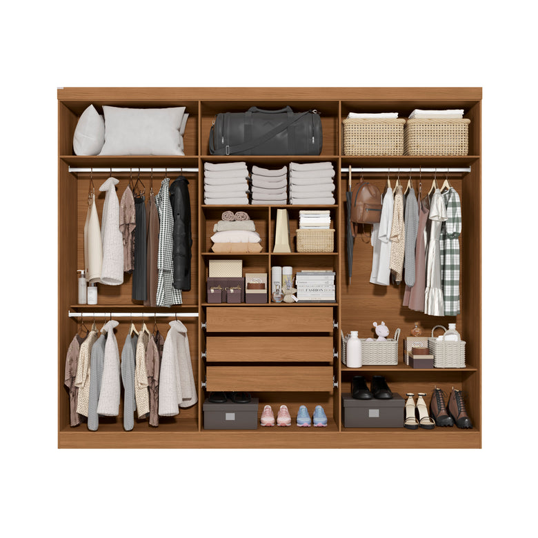 Guarda-Roupa Casal 6 Portas e 3 Gavetas T580 Kappesberg