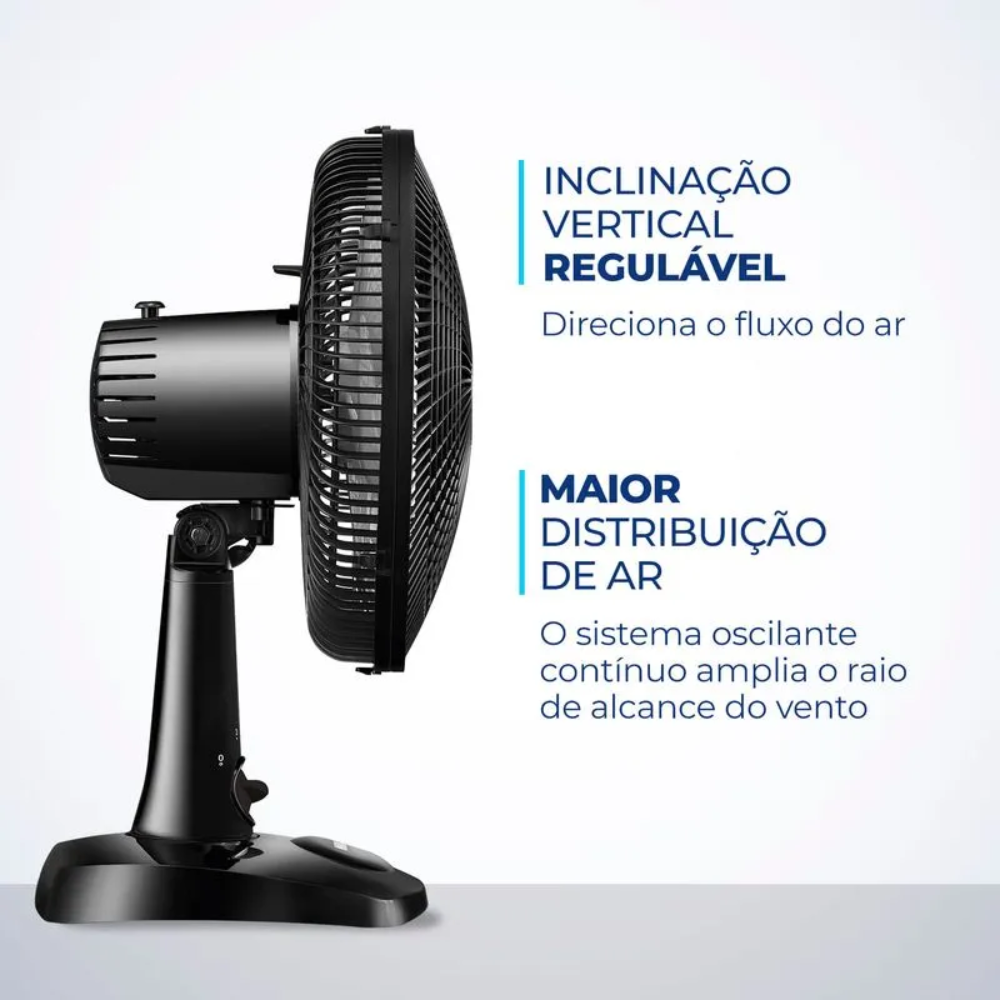Ventilador de Mesa Mondial VSP-30-B 30cm 6 Pás