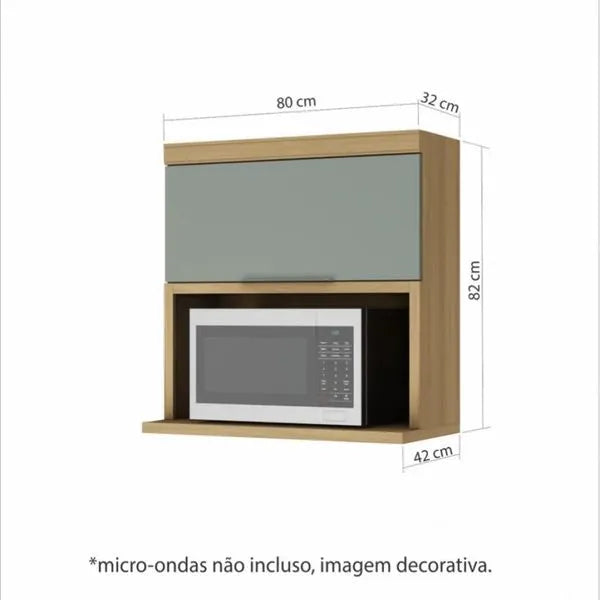 Armário Aéreo Para Micro-Ondas 80cm Marquesa Nesher