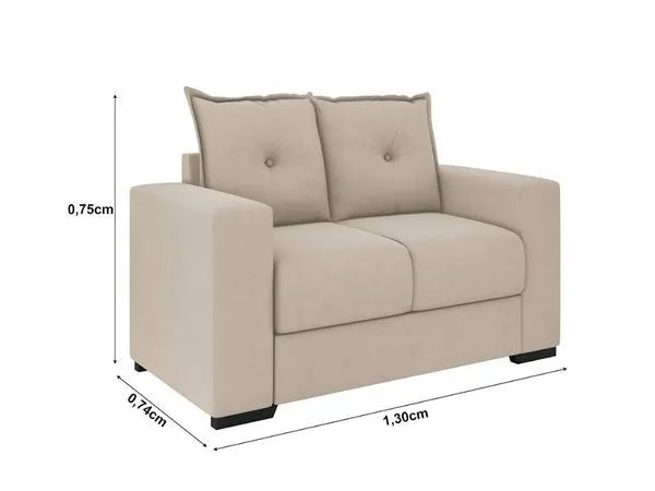 Conjunto de Sofá 3x2 Lugares Santa Catarina Bacetto