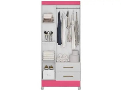 Guarda-Roupa 3 Portas 2 Gavetas Lima Moval
