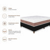 Cama Box Casal (Base + Colchão) Majestic Design