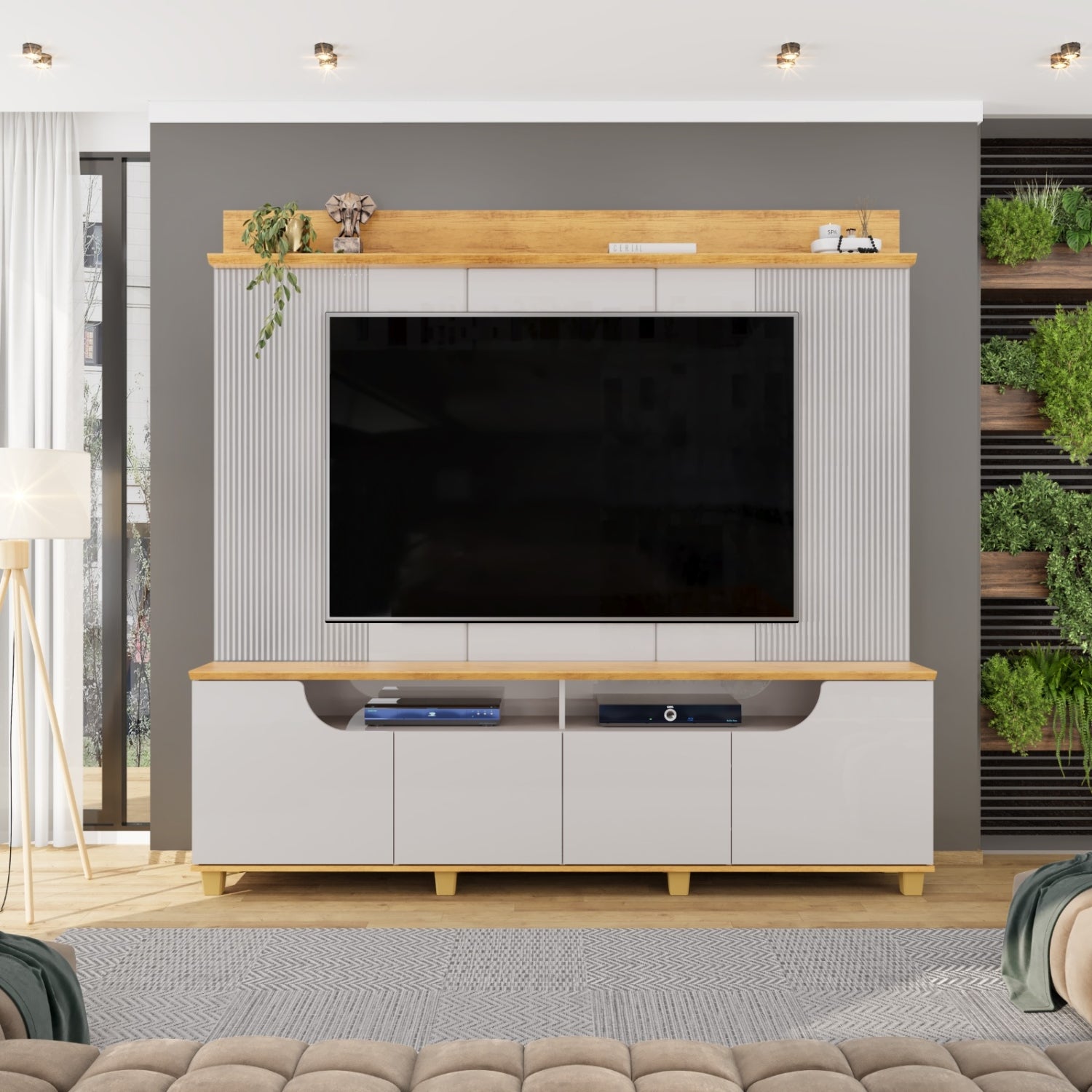 Home Para Tv de até 75" Polegadas Chanfrado Gama Dj Móveis