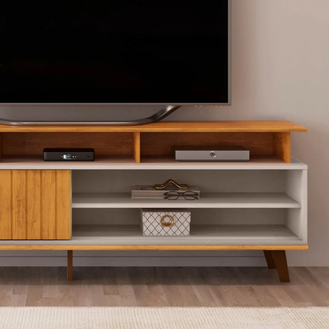 Rack para TV até 70" 1 Porta de Correr Flow DJ Móveis