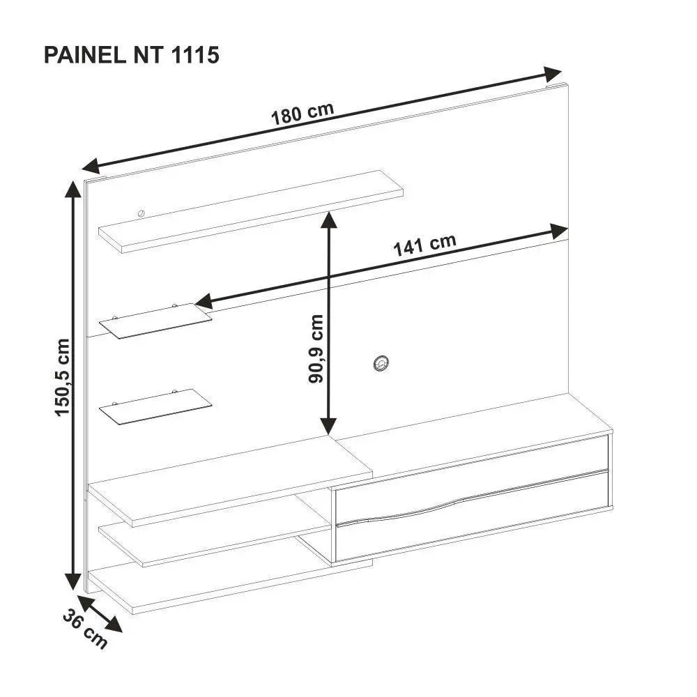 Painel para TV até 60 Polegadas NT 1115 Notável